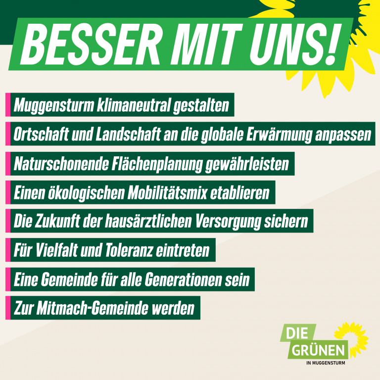 Unser Kurzprogramm für die Kommunalwahl am 9. Juni 2024 steht!